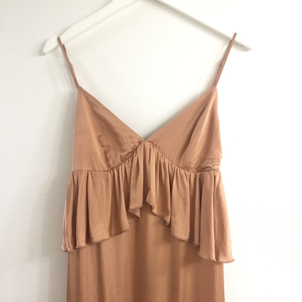 Champagne Ruffle Dress - Picture 4 of 5